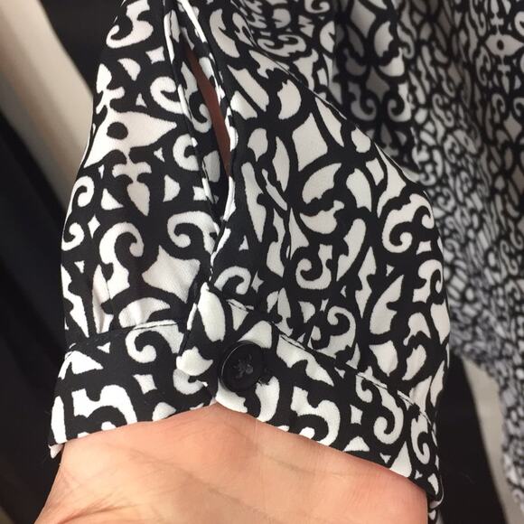 Laundry by Shelli Segal sz Medium black and white - Picture 4 of 6